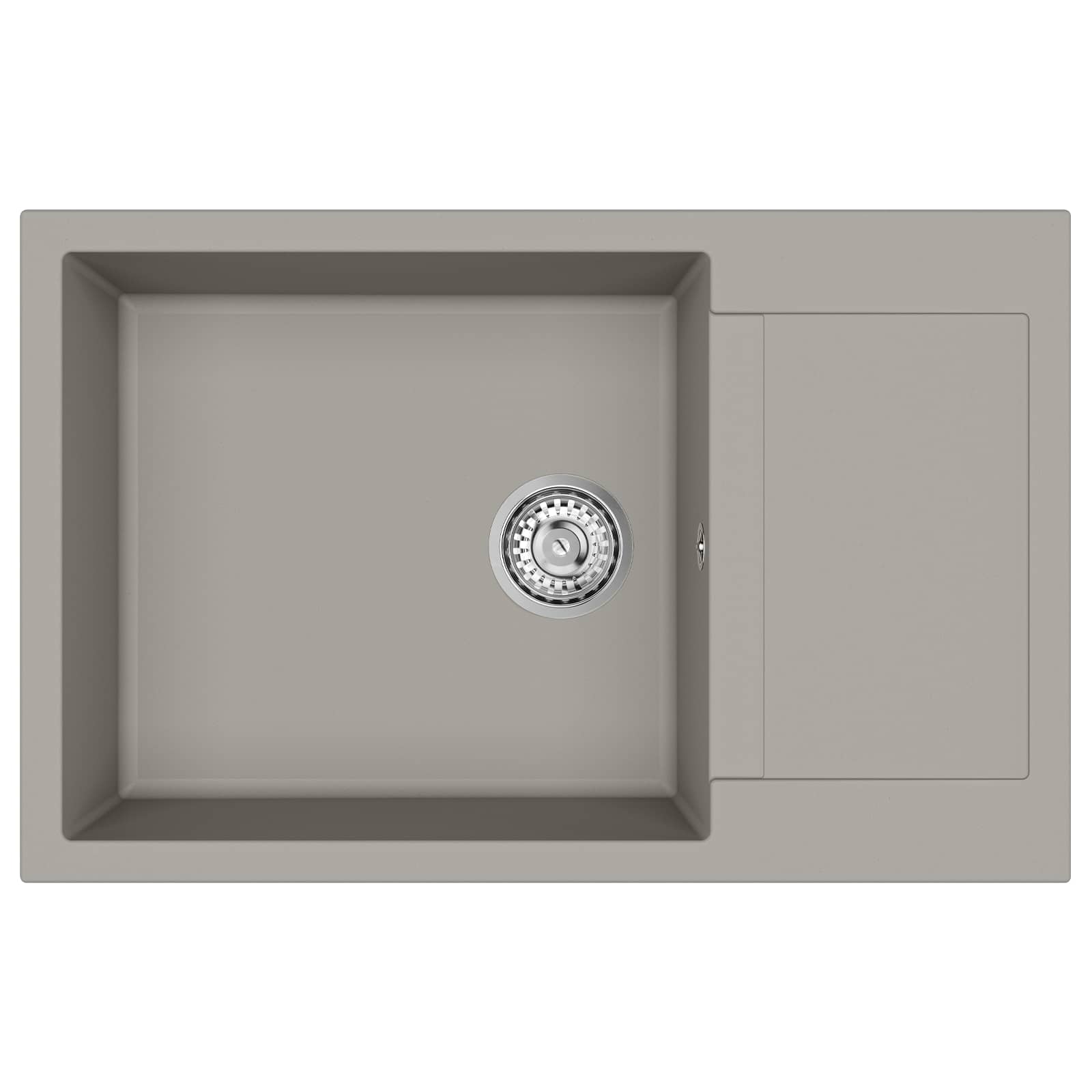 Wasbak Grijs 780 x 500 mm 80% Kwarts en 20% Hars