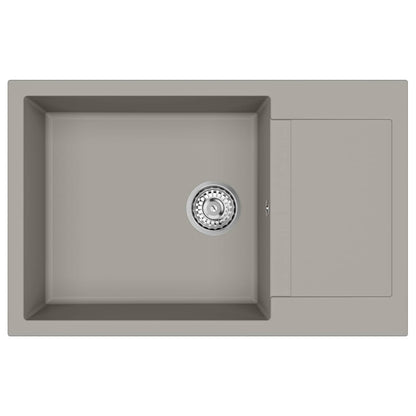 Wasbak Grijs 780 x 500 mm 80% Kwarts en 20% Hars