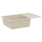 Wasbak 780x500 mm kwarts hars beige