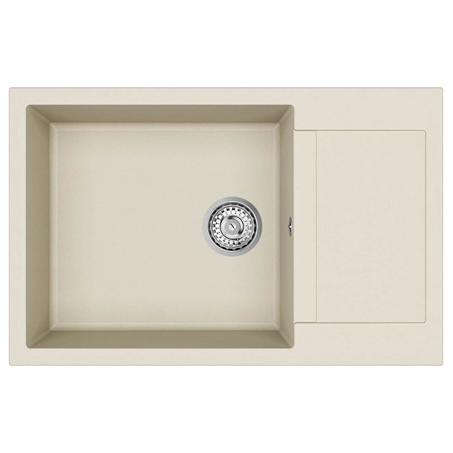 Wasbak Beige 780 x 500 mm 80% Kwarts en 20% Hars