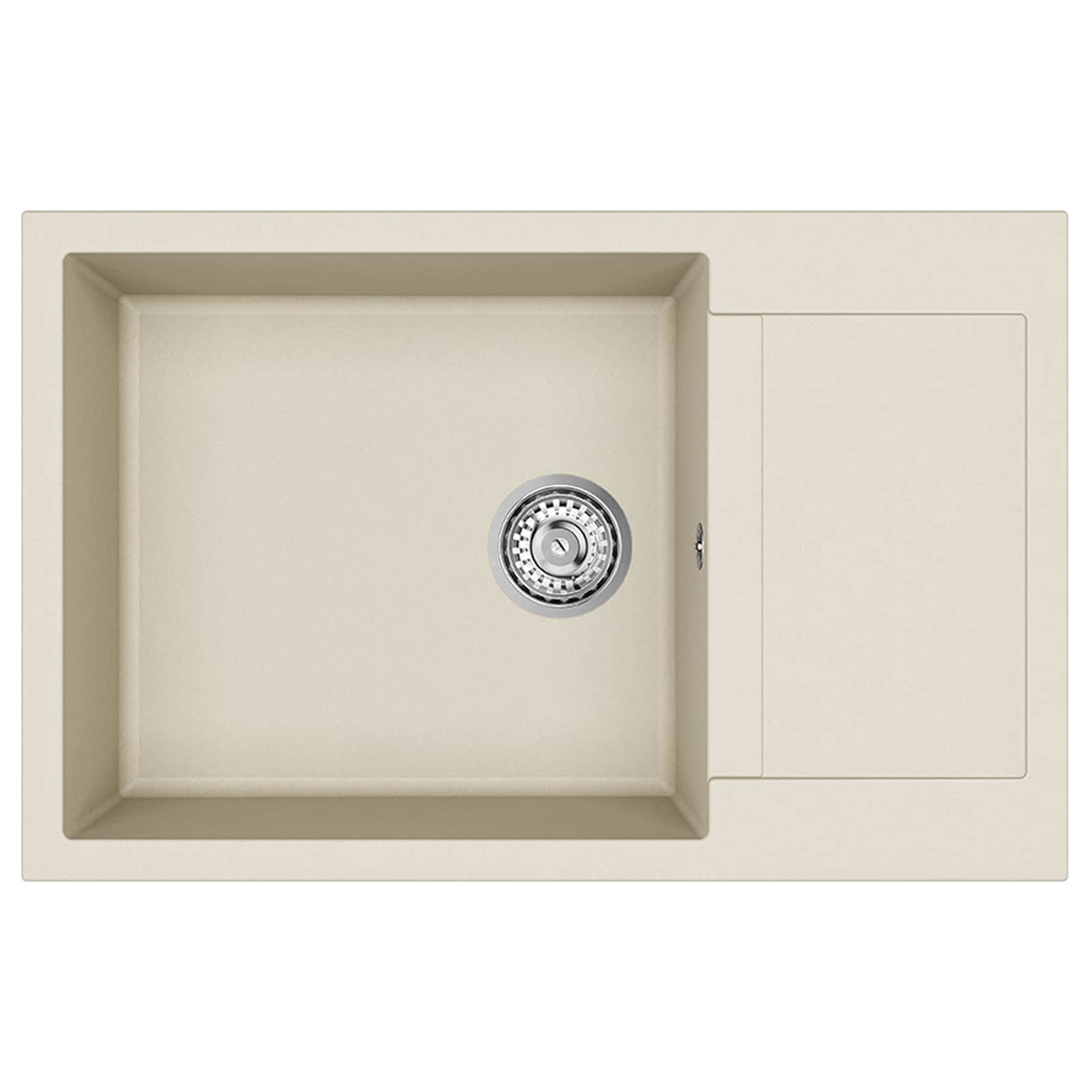 Wasbak Beige 780 x 500 mm 80% Kwarts en 20% Hars