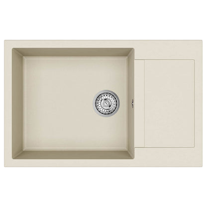 Wasbak Beige 780 x 500 mm 80% Kwarts en 20% Hars