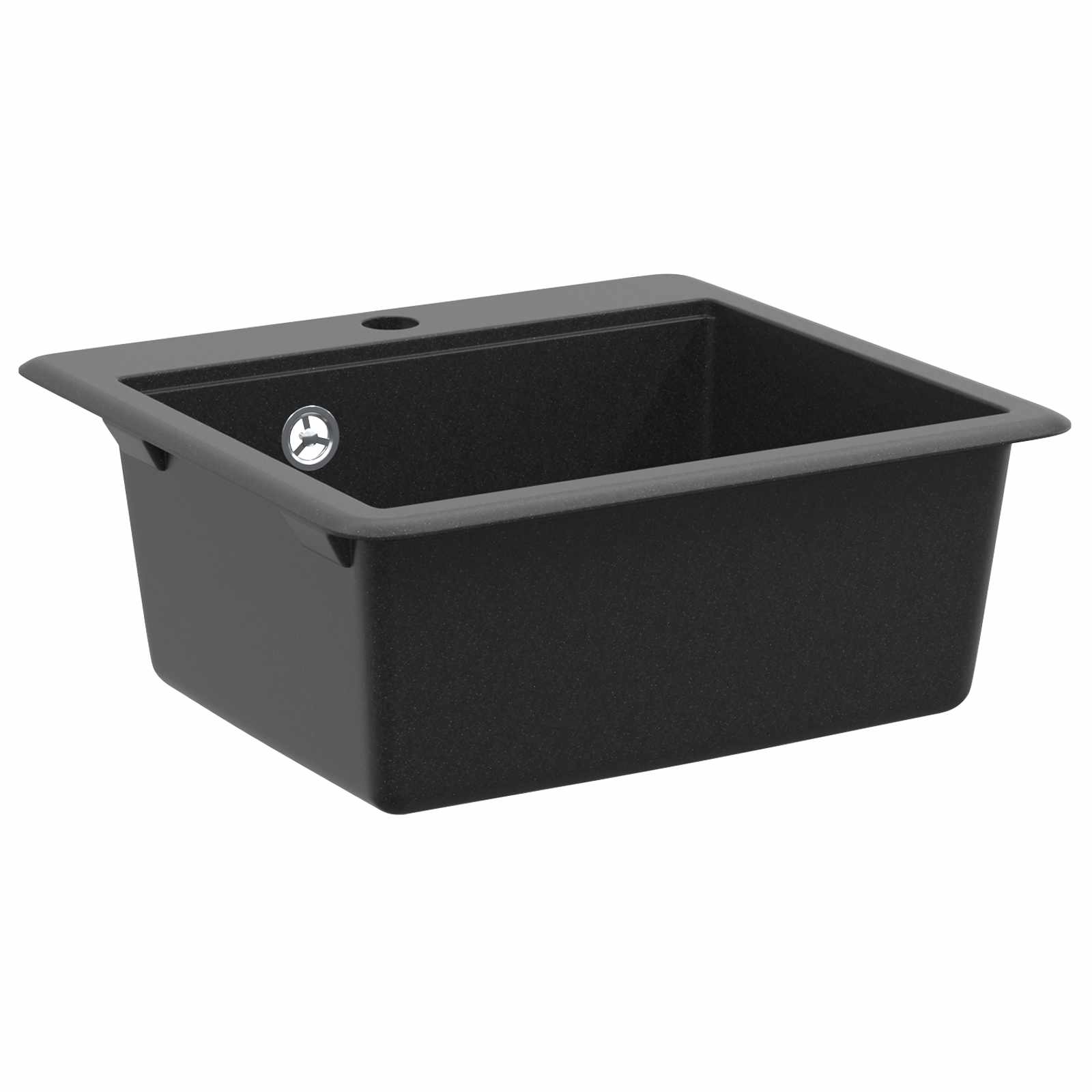 Wasbak Zwart 470 x 440 mm Graniet