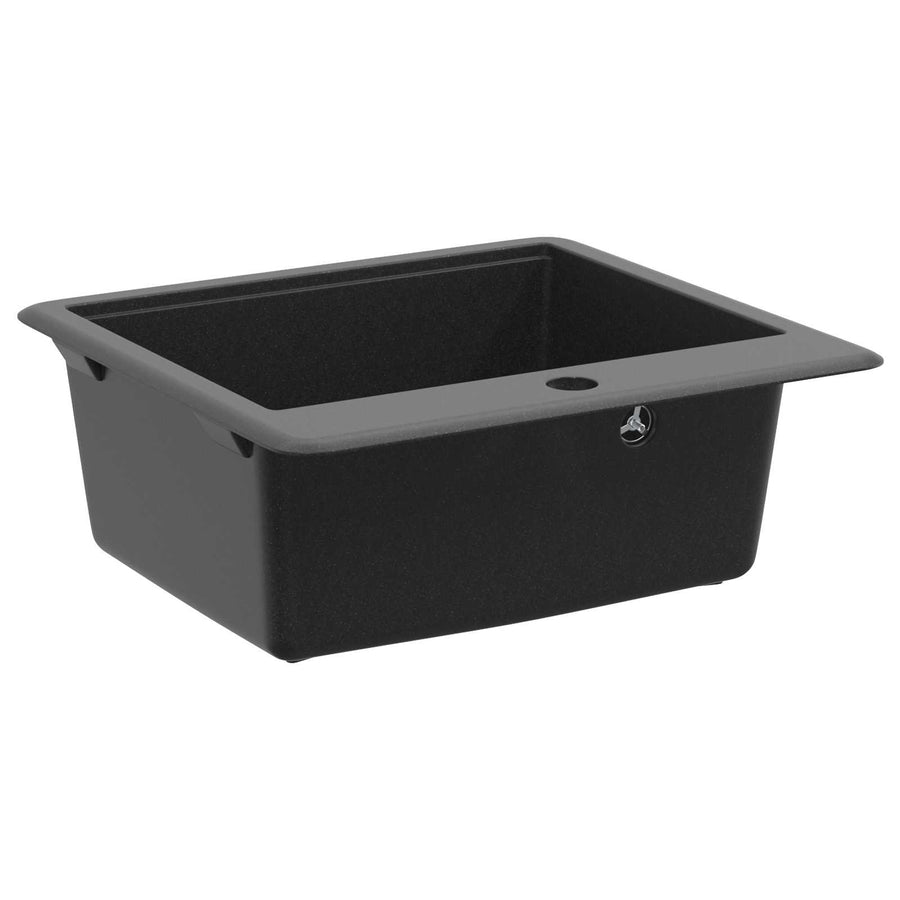 Wasbak Zwart 470 x 440 mm Graniet
