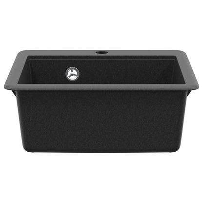 Wasbak Zwart 470 x 440 mm Graniet