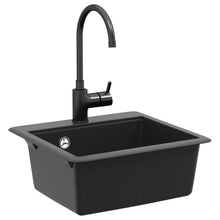 Wasbak Zwart 470 x 440 mm Graniet