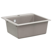 Wasbak graniet 470x440 mm grijs