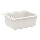 Spoelbak graniet 470x440 mm wit