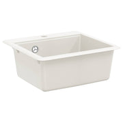 Spoelbak graniet 470x440 mm wit
