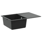Spoelbak 670x460 mm graniet zwart
