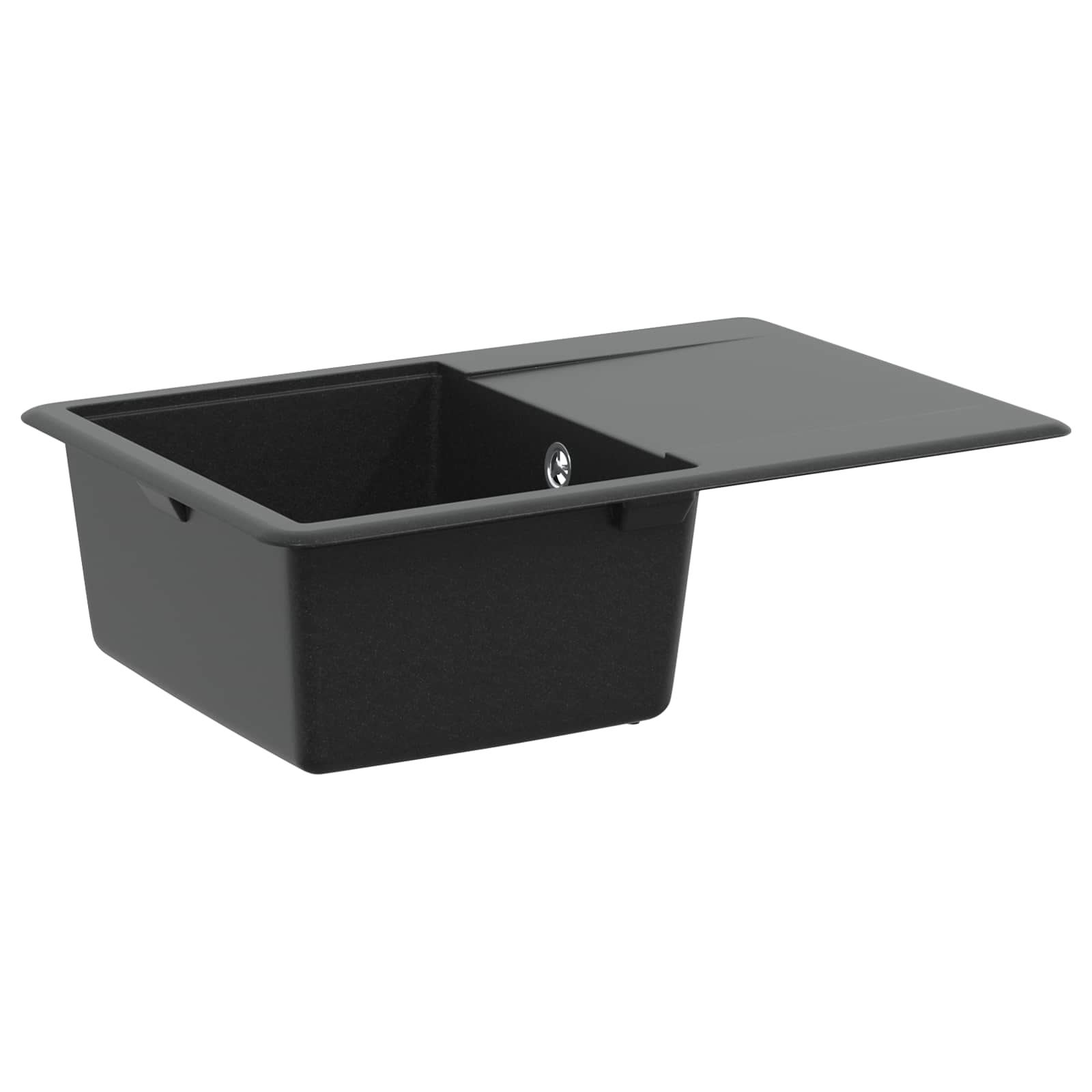 Wasbak Zwart 670 x 460 mm Graniet