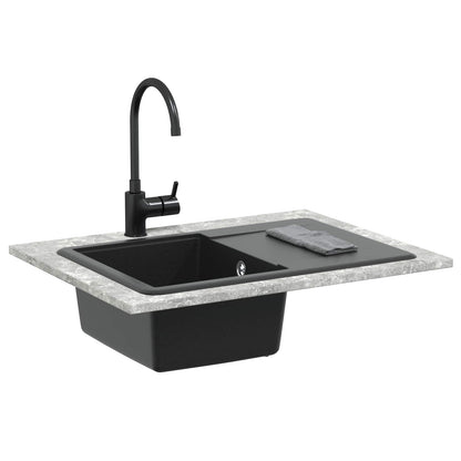 Wasbak Zwart 670 x 460 mm Graniet