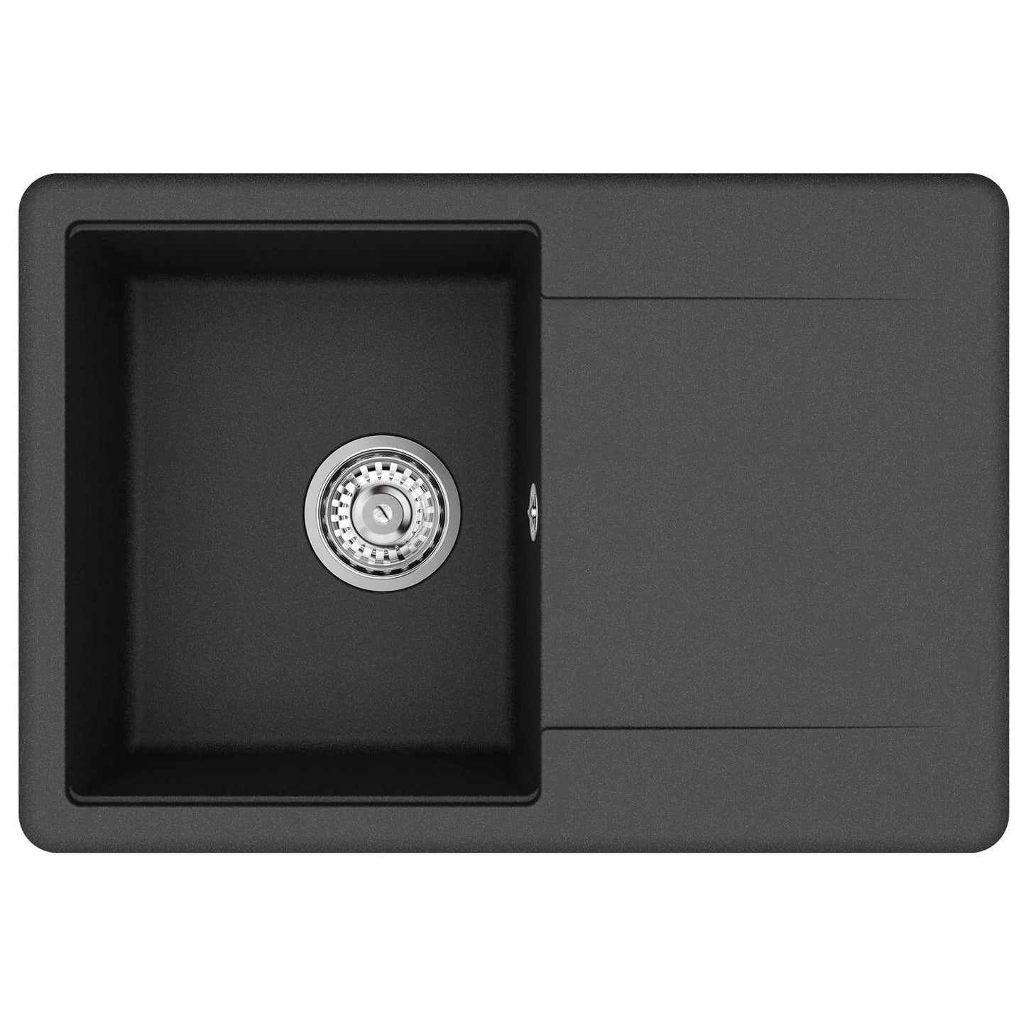 Wasbak Zwart 670 x 460 mm Graniet