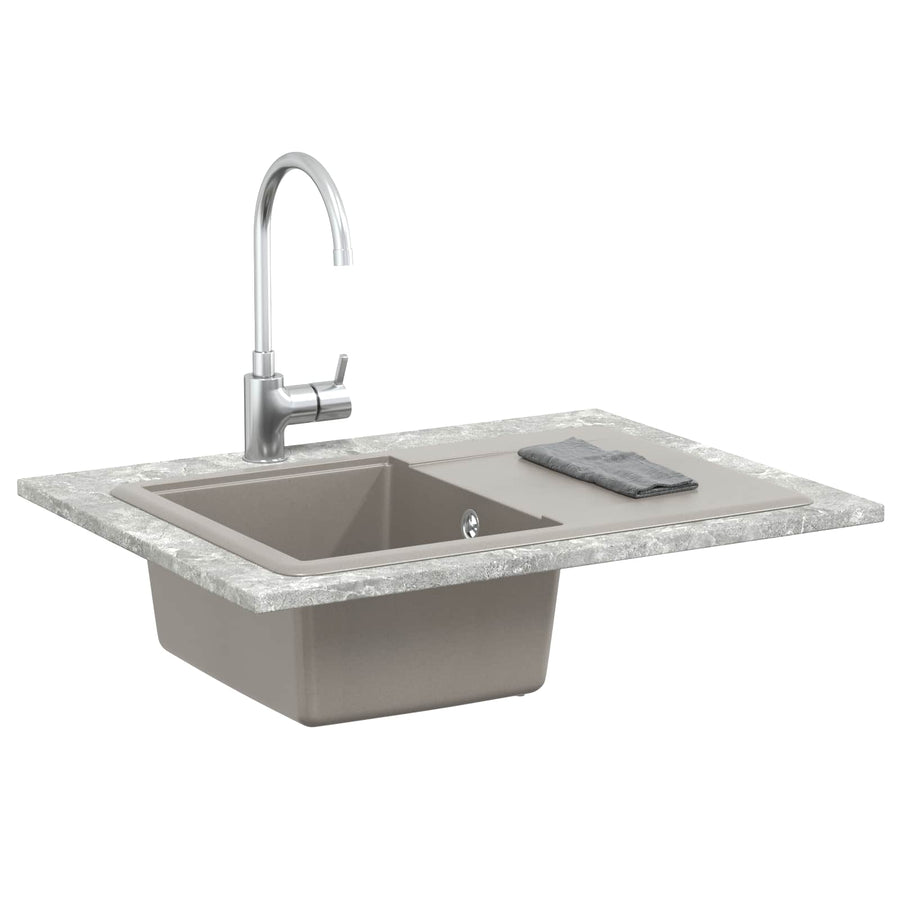 Wasbak Grijs 670 x 460 mm 80% Kwarts en 20% Hars