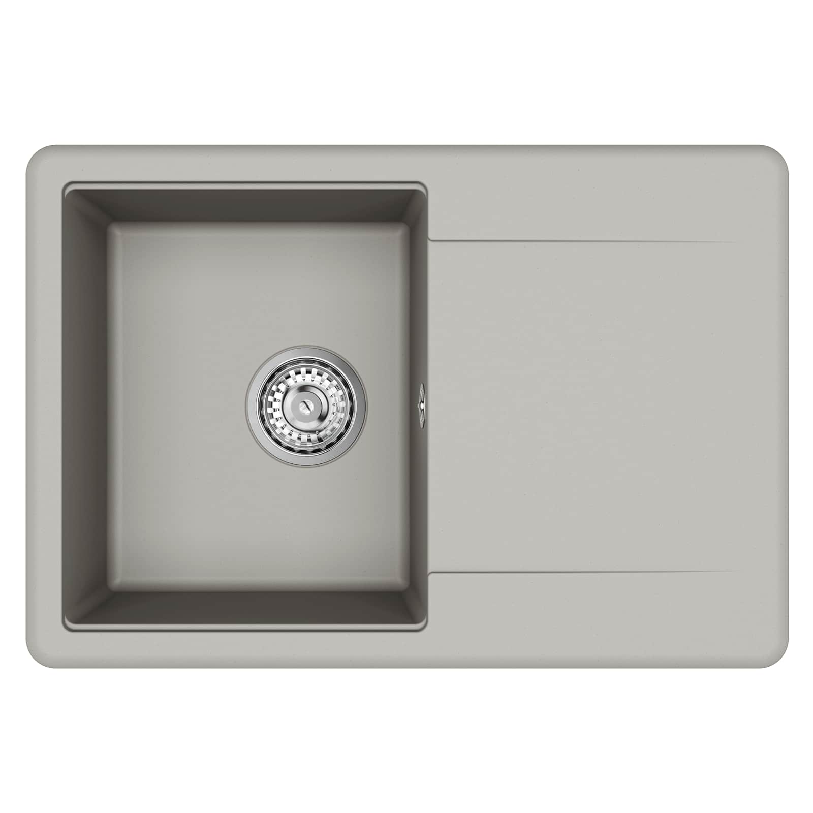 Wasbak Grijs 670 x 460 mm 80% Kwarts en 20% Hars