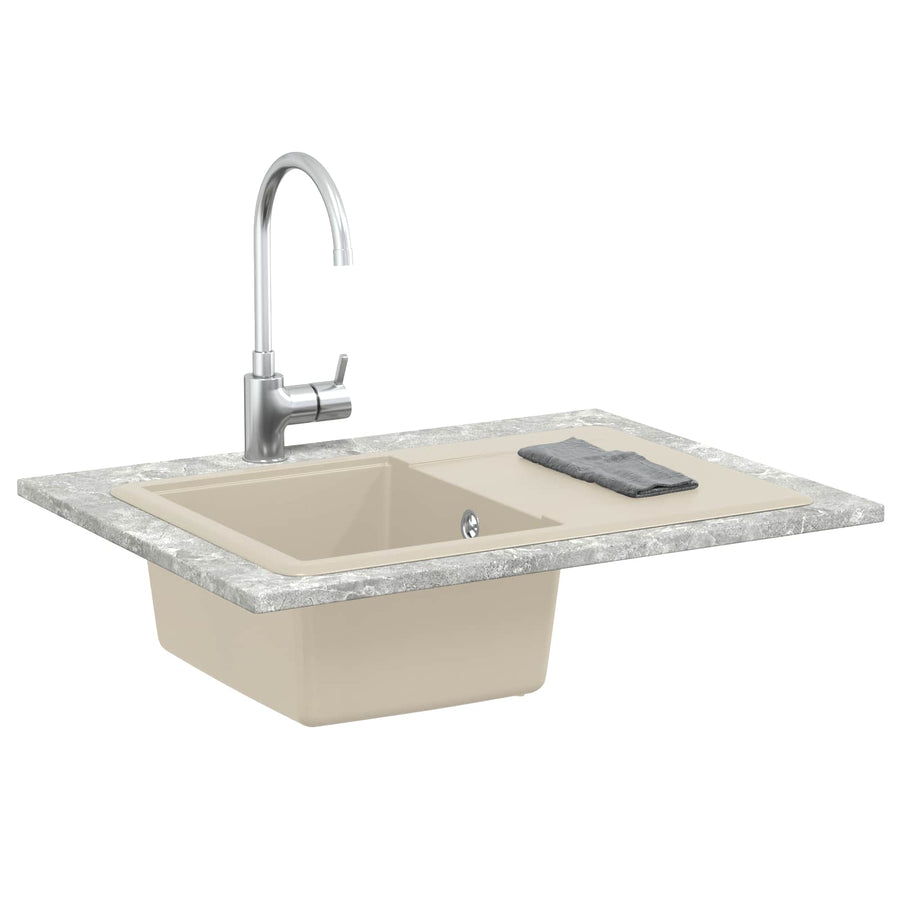 Wasbak Beige 670 x 460 mm 80% Kwarts en 20% Hars