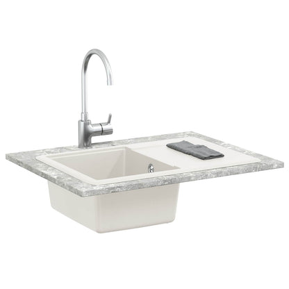Wasbak Wit 670 x 460 mm 80% Kwarts en 20% Hars