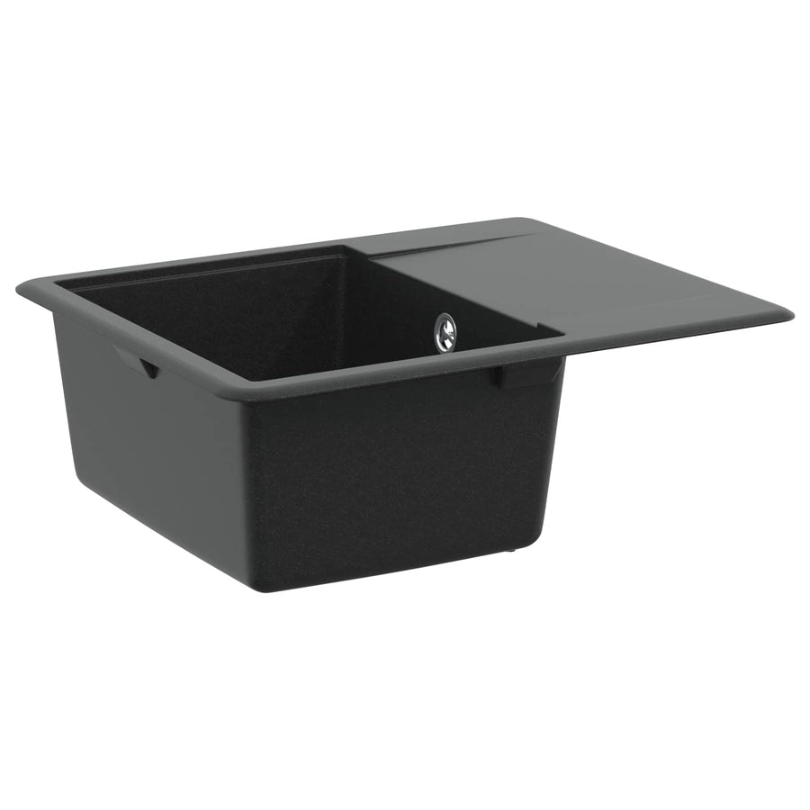 Wasbak Zwart 560 x 460 mm 80% Kwarts en 20% Hars
