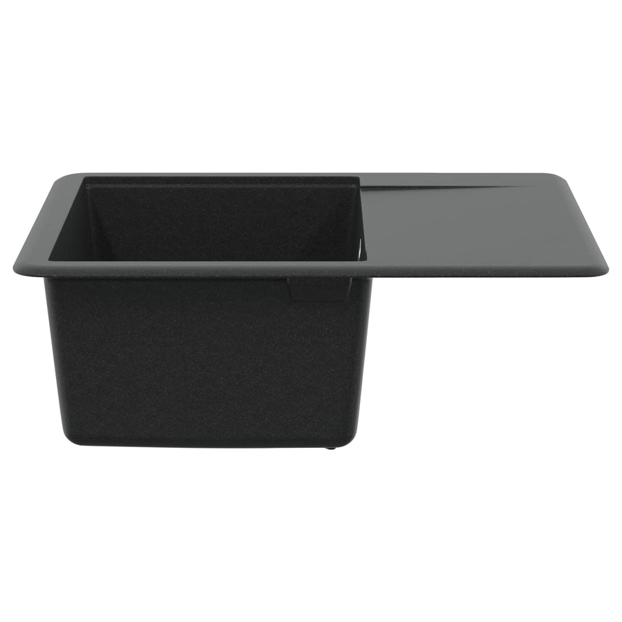 Wasbak Zwart 560 x 460 mm 80% Kwarts en 20% Hars