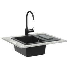 Wasbak Zwart 560 x 460 mm 80% Kwarts en 20% Hars