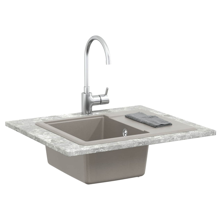 Wasbak Grijs 560 x 460 mm 80% Kwarts en 20% Hars
