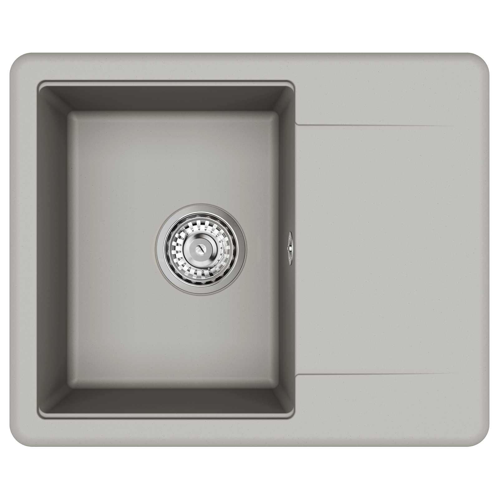 Wasbak Grijs 560 x 460 mm 80% Kwarts en 20% Hars