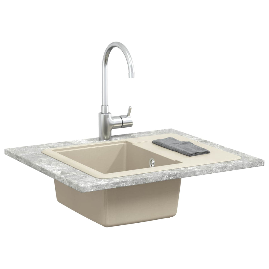 Wasbak Beige 560 x 460 mm 80% Kwarts en 20% Hars