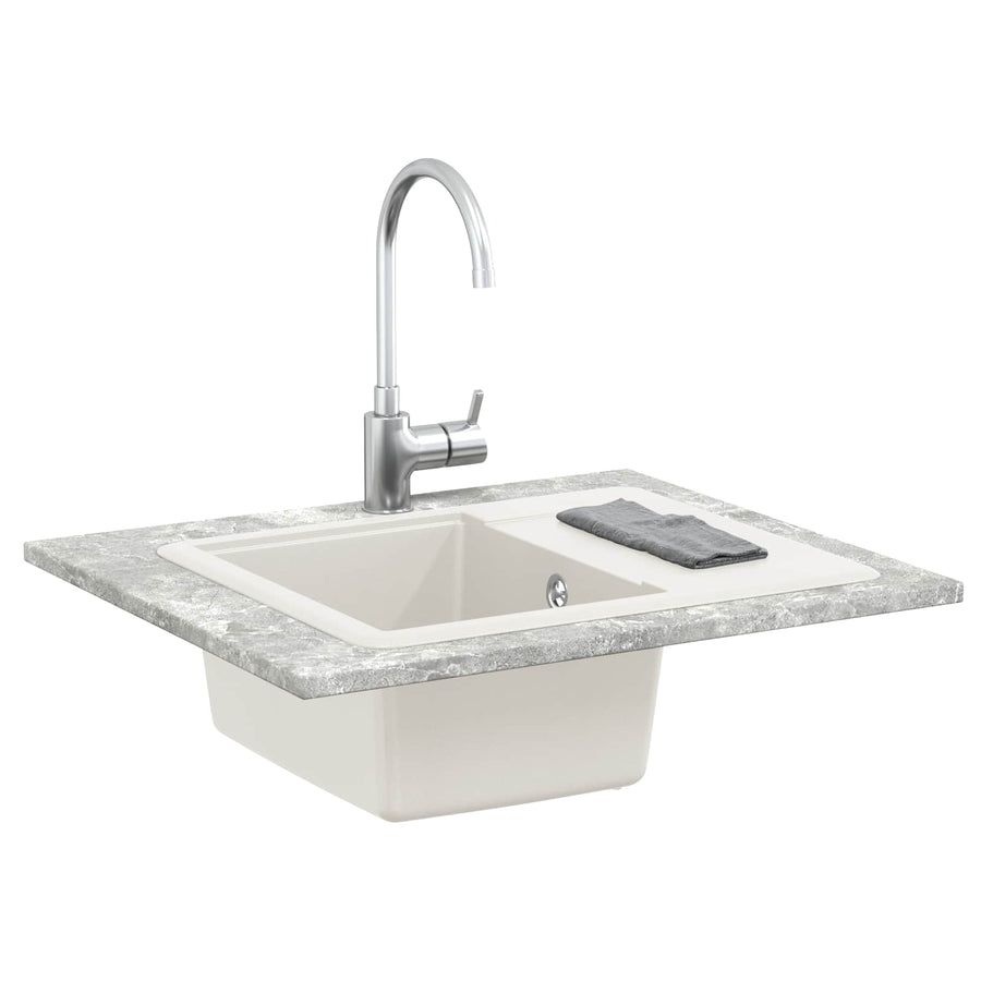 Wasbak Wit 560 x 460 mm 80% Kwarts en 20% Hars