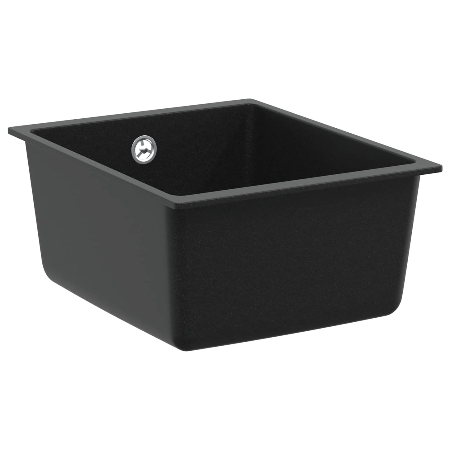 Wasbak Zwart 370 x 460 mm 80% Kwarts en 20% Hars