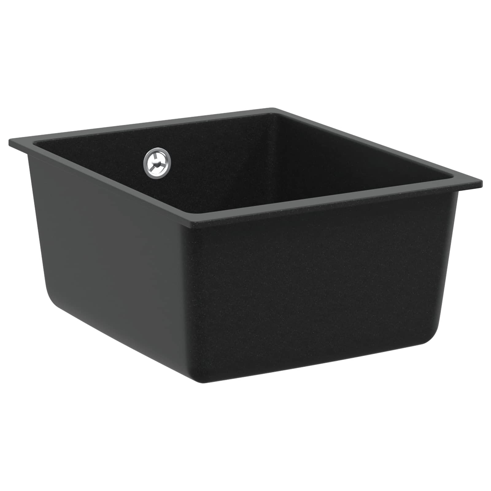Wasbak Zwart 370 x 460 mm 80% Kwarts en 20% Hars
