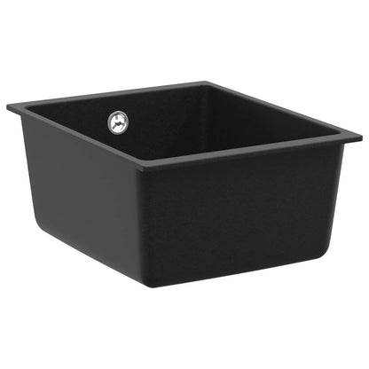 Wasbak Zwart 370 x 460 mm 80% Kwarts en 20% Hars