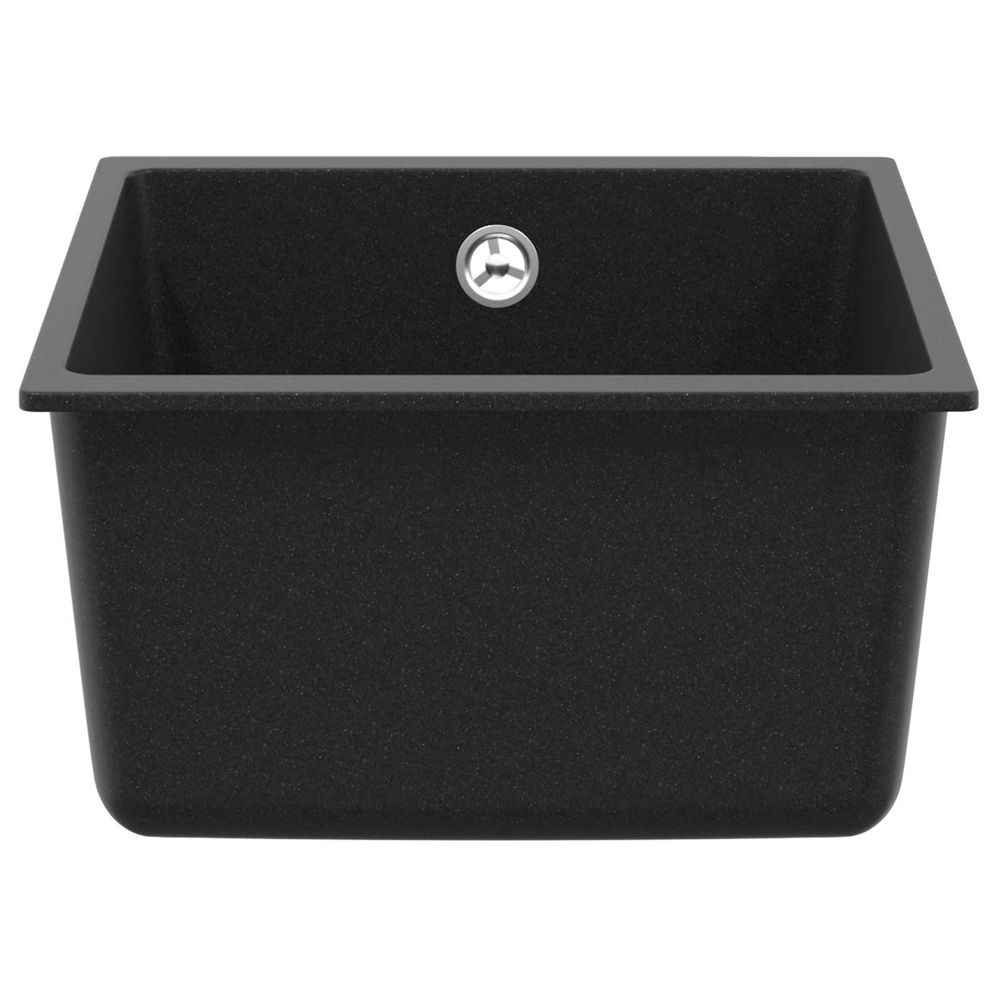 Wasbak Zwart 370 x 460 mm 80% Kwarts en 20% Hars