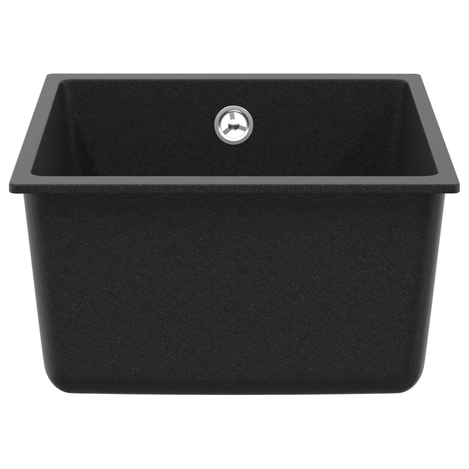 Wasbak Zwart 370 x 460 mm 80% Kwarts en 20% Hars