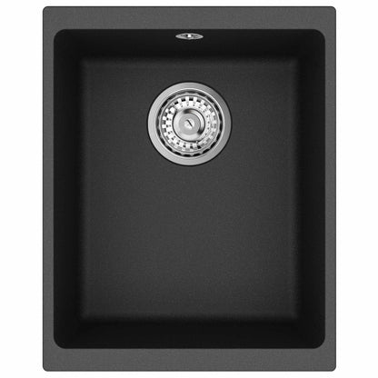 Wasbak Zwart 370 x 460 mm 80% Kwarts en 20% Hars