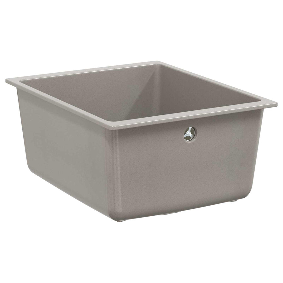 Wasbak Grijs 370 x 460 mm 80% Kwarts en 20% Hars