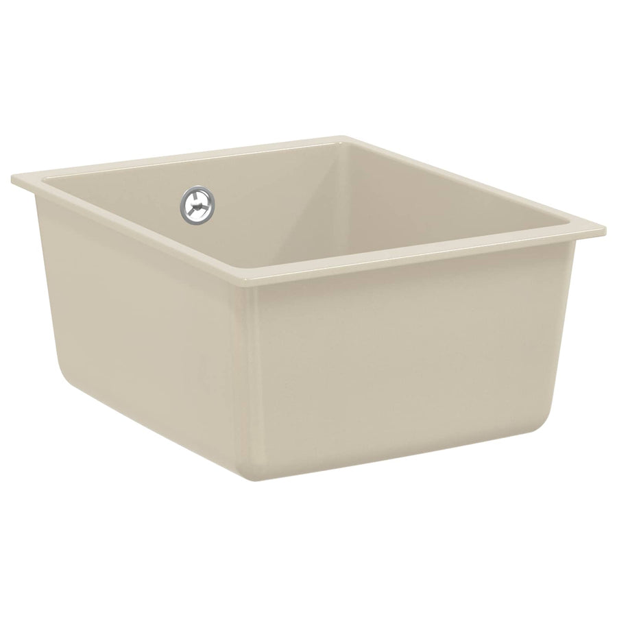 Wasbak Beige 370 x 460 mm 80% Kwarts en 20% Hars