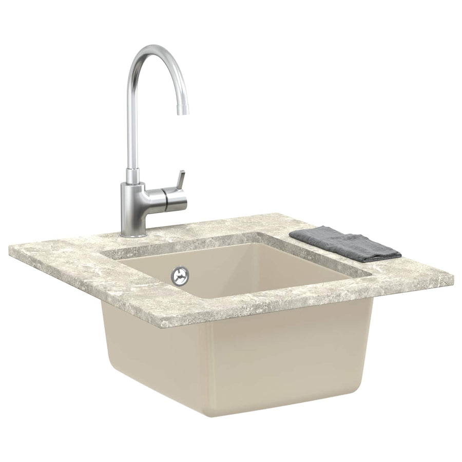 Wasbak Beige 370 x 460 mm 80% Kwarts en 20% Hars