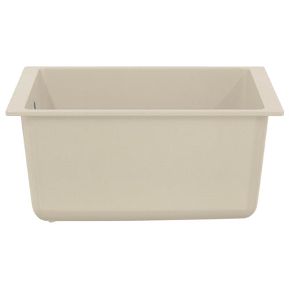 Wasbak Beige 370 x 460 mm 80% Kwarts en 20% Hars