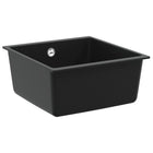 Sink Black 430 x 460 mm 80% Quartz and 20% Resin