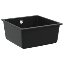 Wasbak Zwart 430 x 460 mm 80% Kwarts en 20% Hars