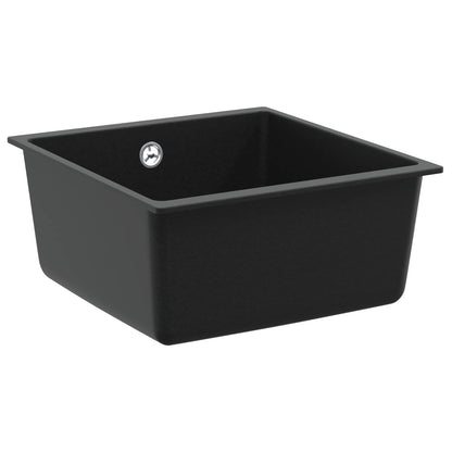 Wasbak Zwart 430 x 460 mm 80% Kwarts en 20% Hars