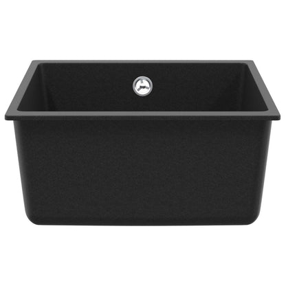 Wasbak Zwart 430 x 460 mm 80% Kwarts en 20% Hars