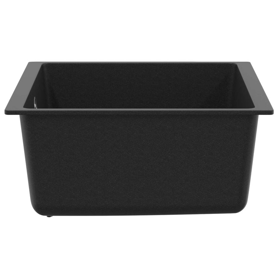 Wasbak Zwart 430 x 460 mm 80% Kwarts en 20% Hars