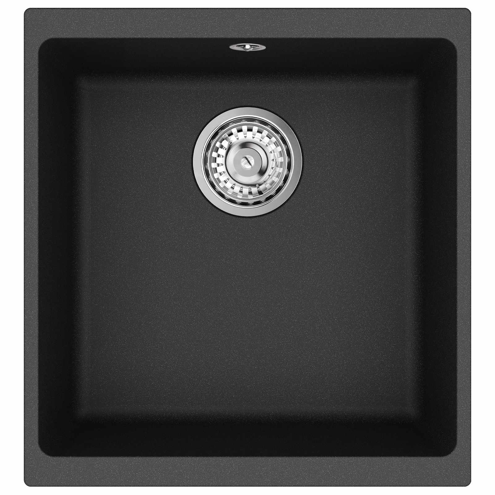 Wasbak Zwart 430 x 460 mm 80% Kwarts en 20% Hars