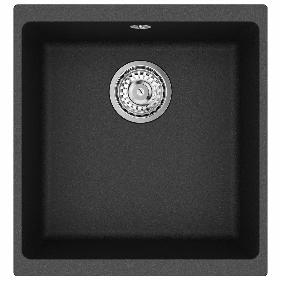 Wasbak Zwart 430 x 460 mm 80% Kwarts en 20% Hars