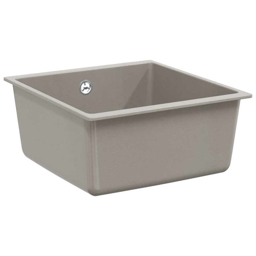 Wasbak Grijs 430 x 460 mm 80% Kwarts en 20% Hars