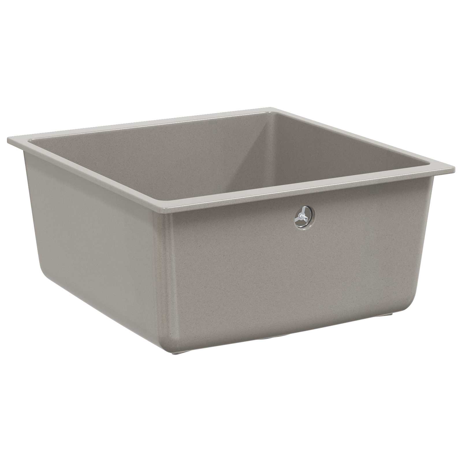 Wasbak Grijs 430 x 460 mm 80% Kwarts en 20% Hars