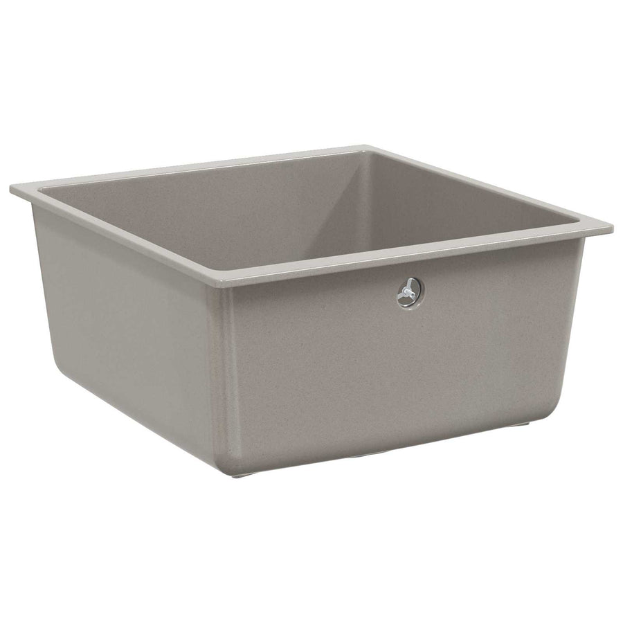 Wasbak Grijs 430 x 460 mm 80% Kwarts en 20% Hars