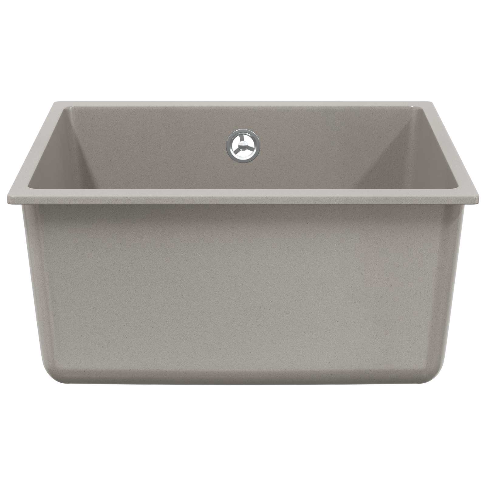 Wasbak Grijs 430 x 460 mm 80% Kwarts en 20% Hars