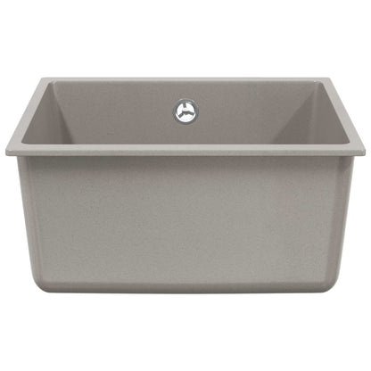 Wasbak Grijs 430 x 460 mm 80% Kwarts en 20% Hars